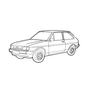 Panneaux de remplacement pour voitures anciennes FIESTA Mk2