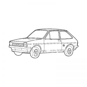 Panneaux de remplacement pour voitures anciennes Fiesta-MK1