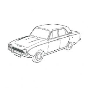 Panneaux de remplacement pour voitures anciennes Ford-Corsair